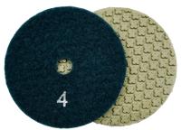 Алмазные гибкие шлифовальные круги КРЕСТИК Pads 5-STEP №4 D100 Алмазные гибкие шлифовальные круги КРЕСТИК Pads 5-STEP №4 D100