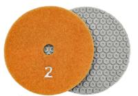 Алмазные гибкие шлифовальные круги Гайка мини Pads 5-STEP D100 №2 Алмазные гибкие шлифовальные круги Гайка мини Pads 5-STEP D100 №2