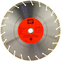 ААлмазный диск 300*25.4/22.23*11*3.4мм Turbo-Segment Strong СТД-13500300 ААлмазный диск 300*25.4/22.23*11*3.4мм Turbo-Segment Strong СТД-13500300